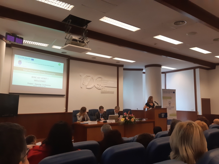 The opening conference of the &quot;Smart and Sustainable Energy Consumption&quot; project in Timișoara, October 30th, 2019
